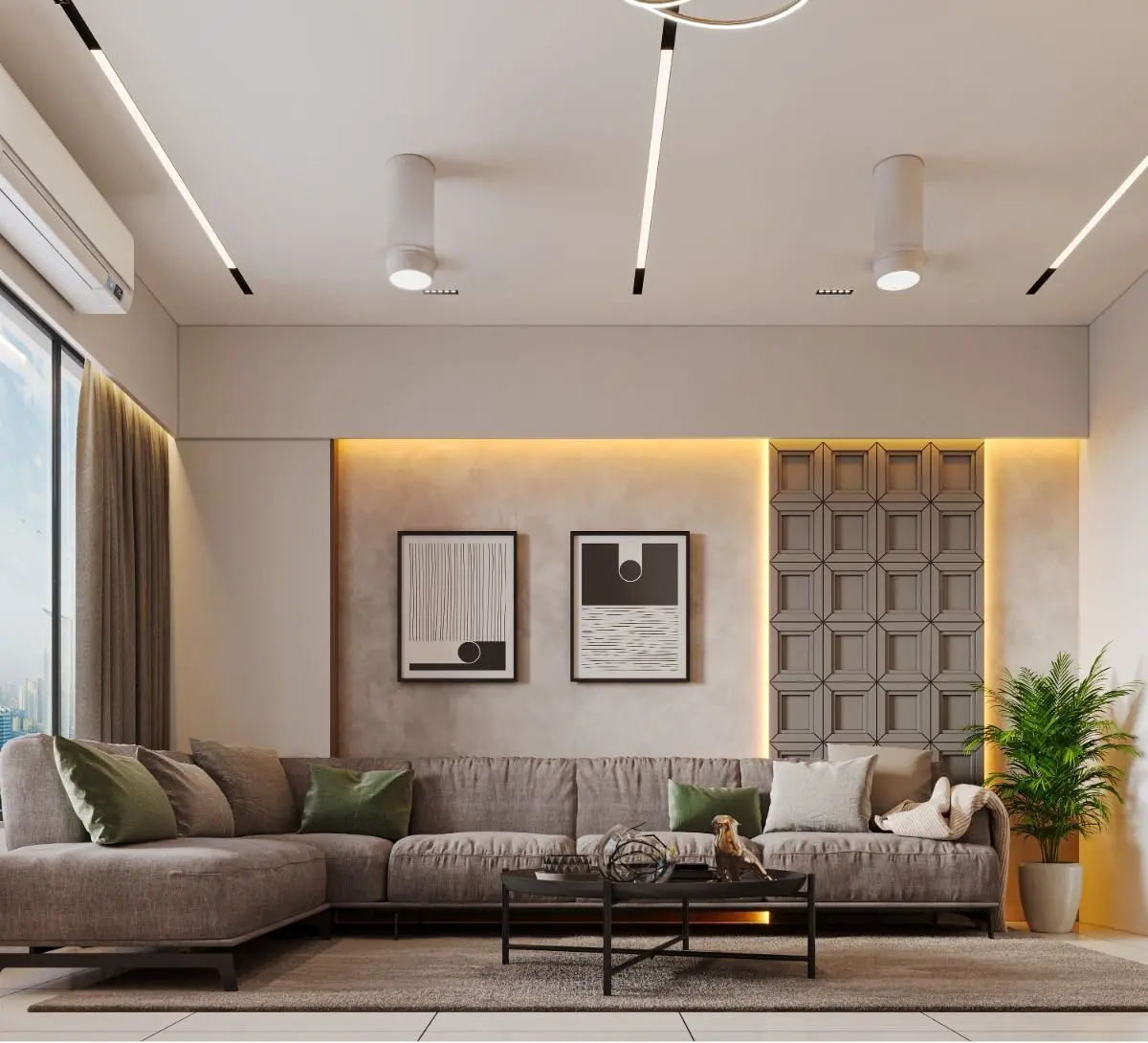 Thiết kế nội thất phong cách hiện đại sang trọng