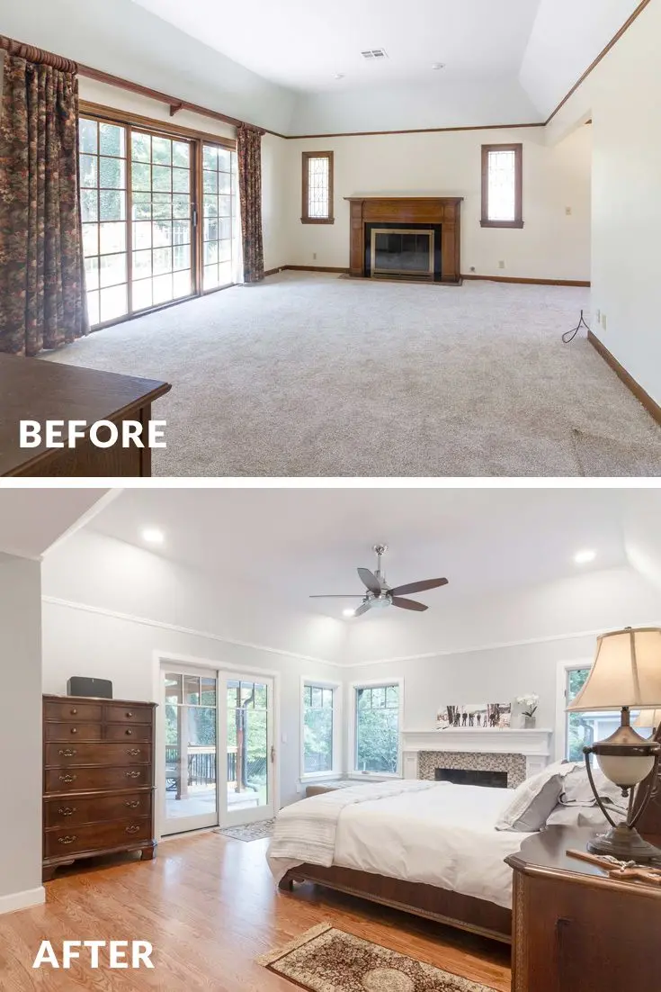 Trước và sau khi thi công nội thất phòng ngủ