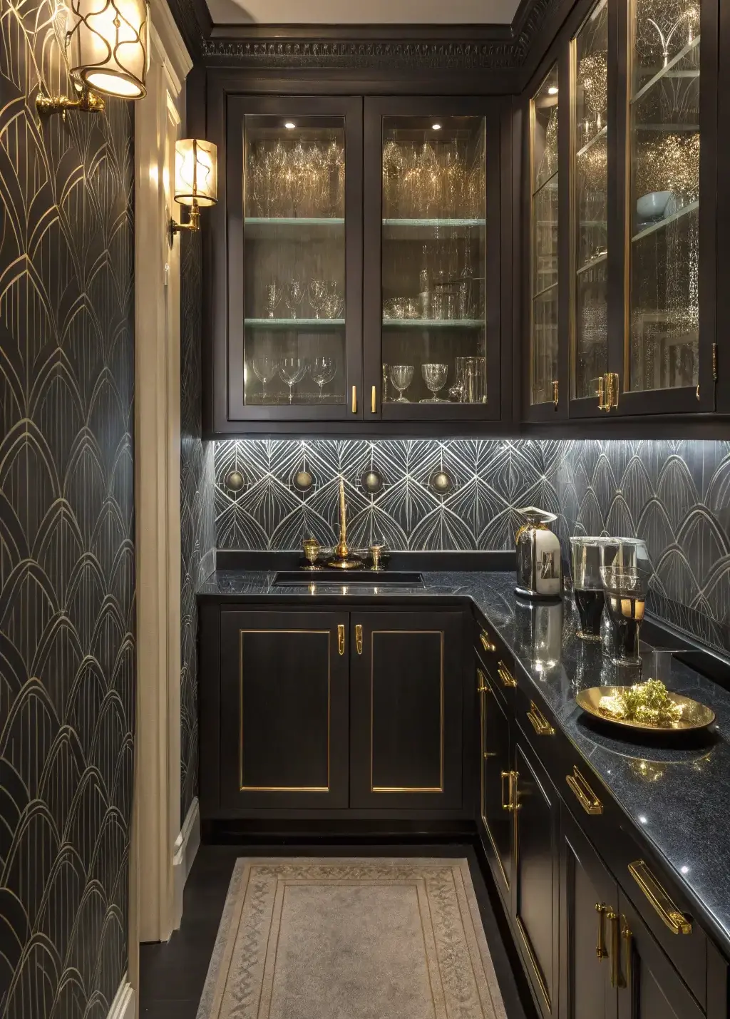 Thiết kế nội thất phòng bếp phong cách Art Deco