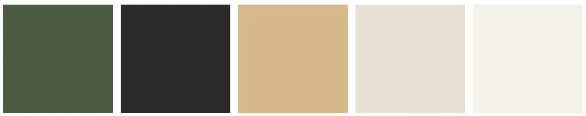 Bảng màu tham khảo phong cách thiết kế nội thất biệt thự Indochine