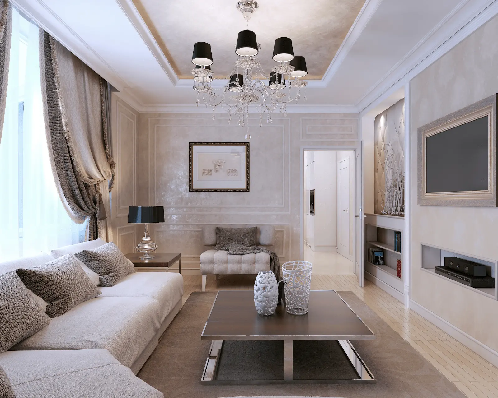 Thiết kế nội thất chung cư Tân Cổ Điển