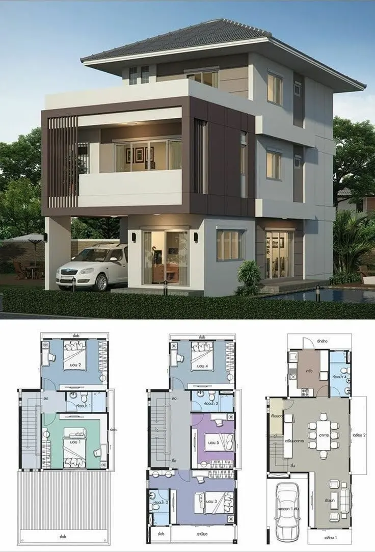 Biệt thự 3 tầng