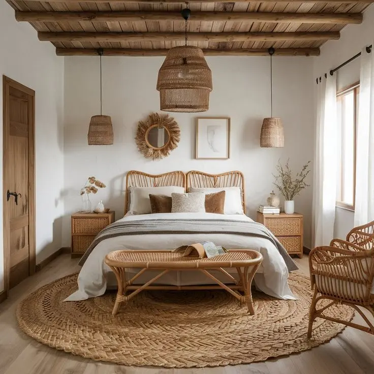 Thiết kế nội thất phòng ngủ phong cách Bohemian (Du mục)