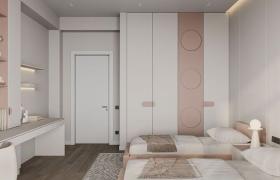 Thiết kế nội thất tông hồng pastel