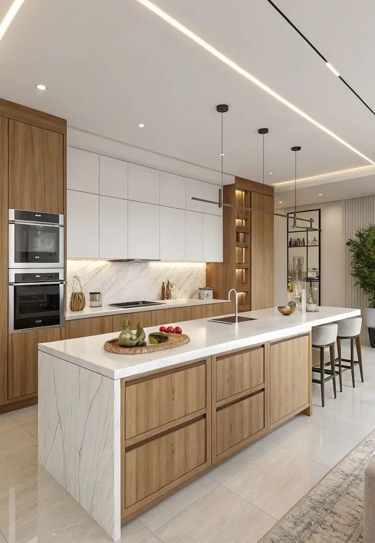 Đèn âm trần chiếu sáng chung và đèn trang trí tạo điểm nhấn-1