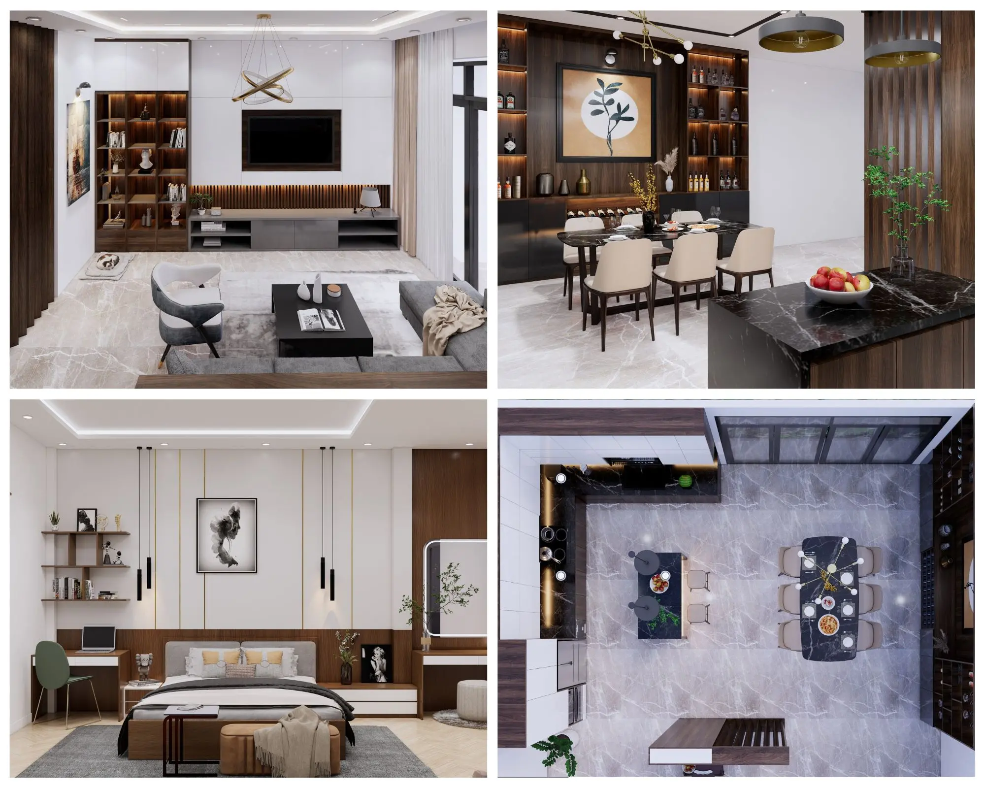 Dự án thiết kế nội thất nhà anh Bé quận 2