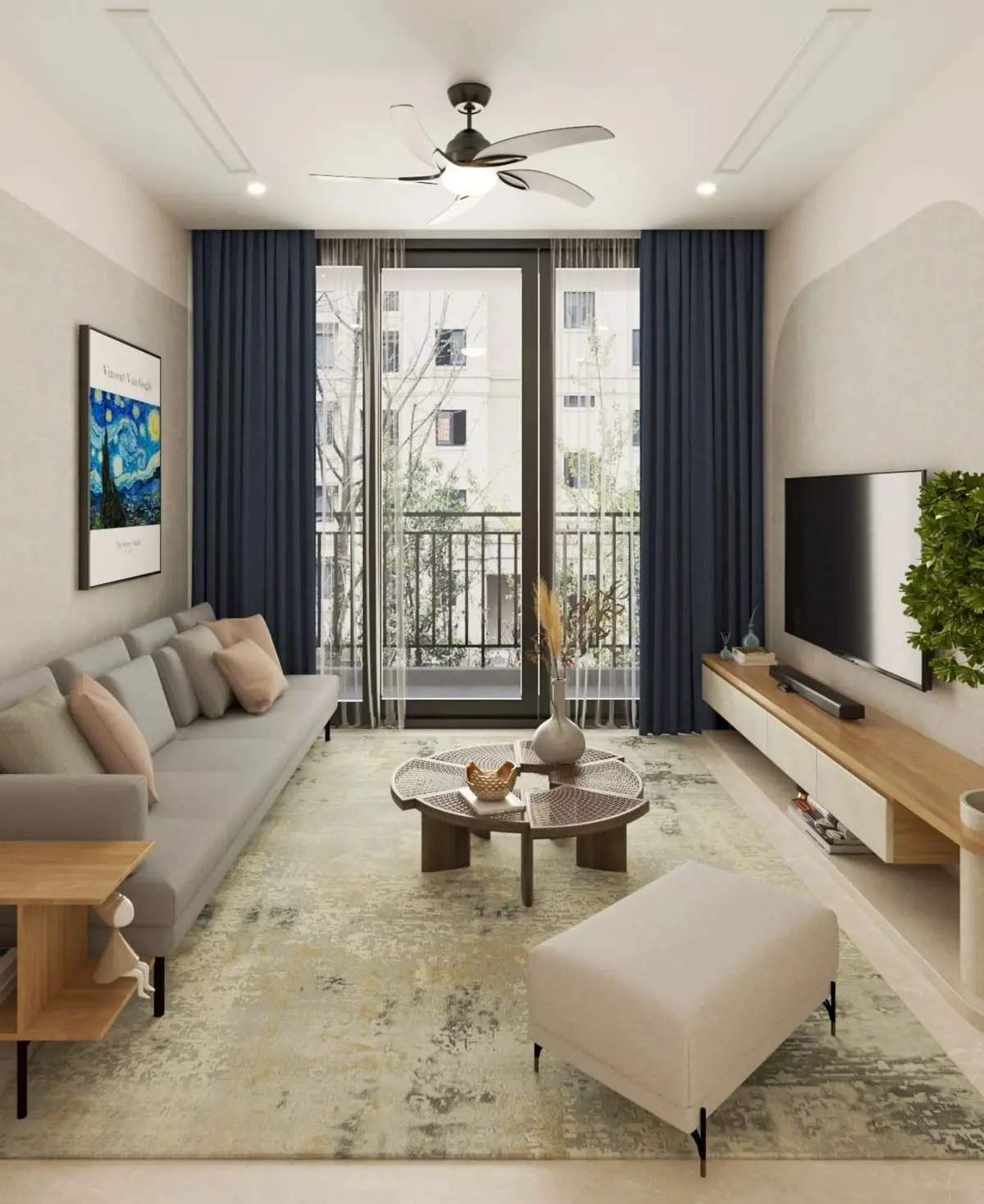 Gam màu sáng cho thiết kế nội thất phòng khách nhỏ