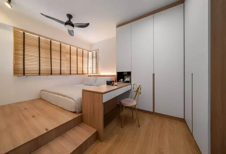 Hệ thống tủ sát trần cho thiết kế nội thất phòng ngủ