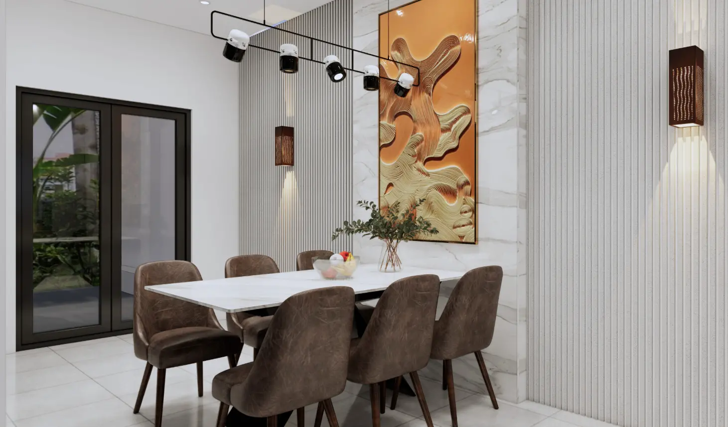 Mẫu bàn ăn cho thiết kế nội thất nhà bếp