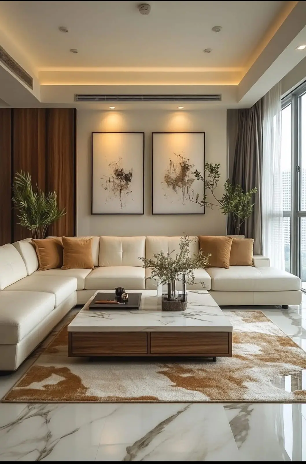 Mẫu đèn âm trần phòng khách