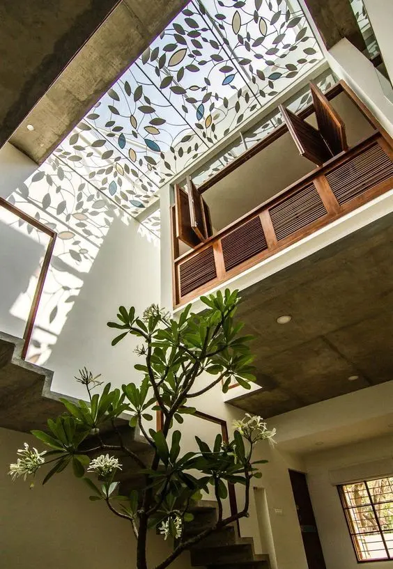 Mẫu giếng trời lấy ánh sáng tự nhiên