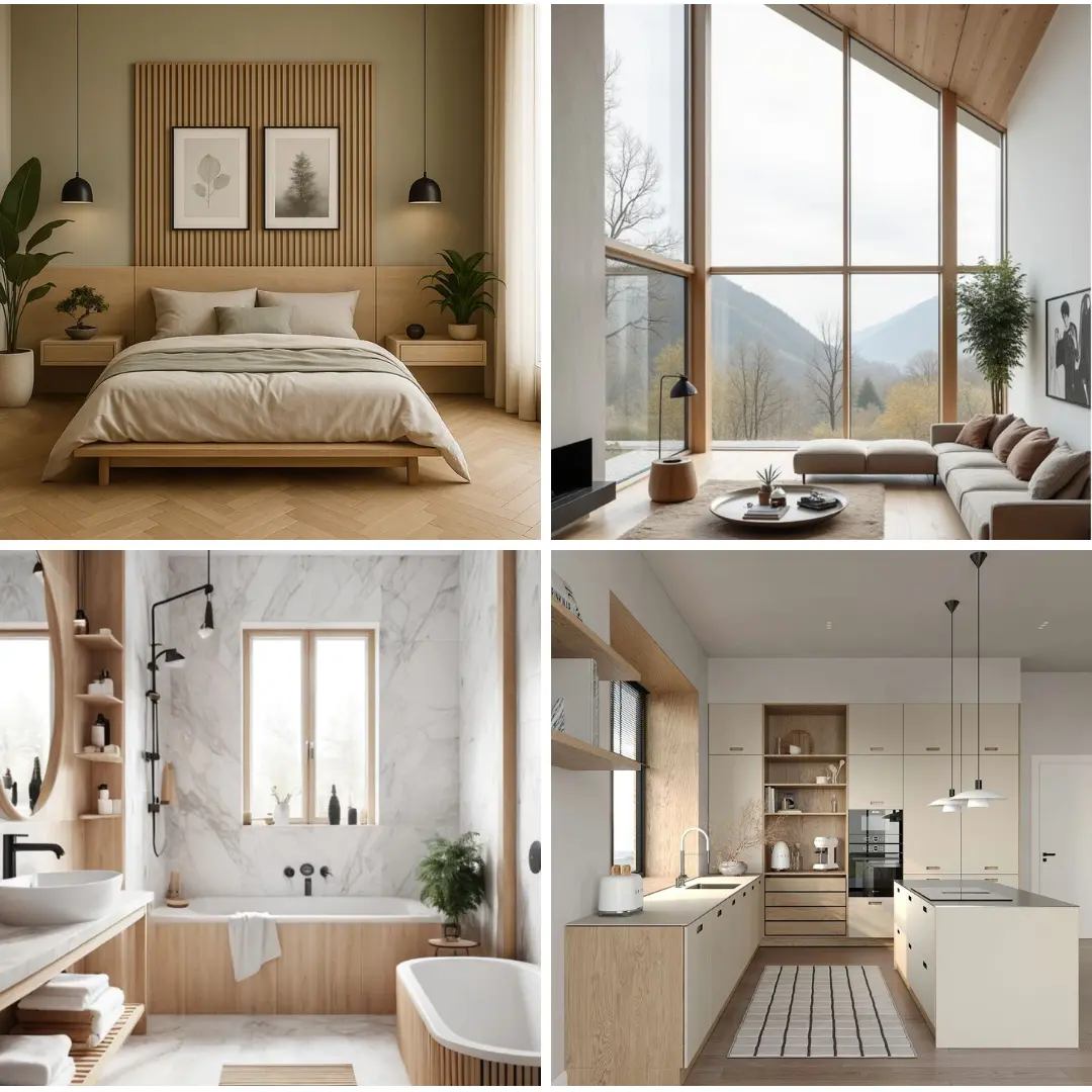 Mẫu thiết kế nội thất nhà phố phong cách Bắc Âu