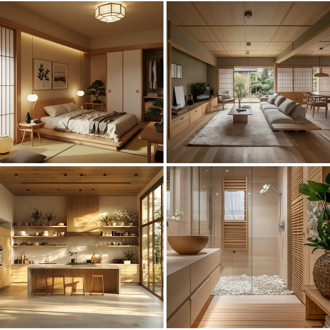 Mẫu thiết kế nội thất nhà phố phong cách Japan