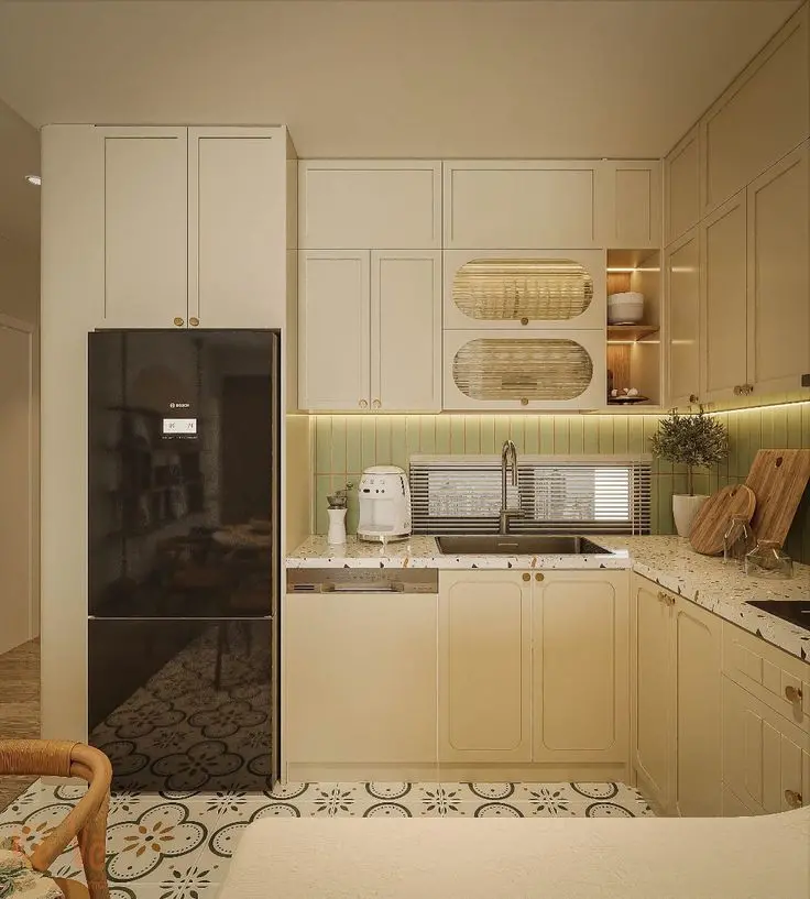 Mẫu thiết kế nội thất phòng bếp căn hộ chung cư-1