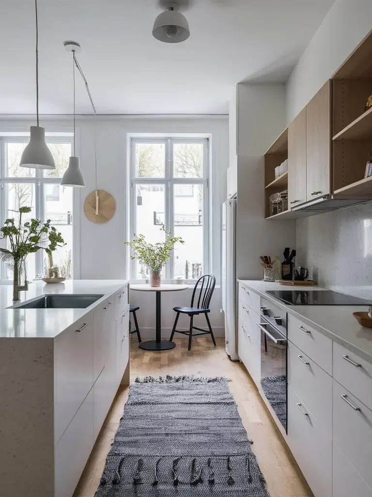 Mẫu thiết kế nội thất phòng bếp phong cách Bắc Âu