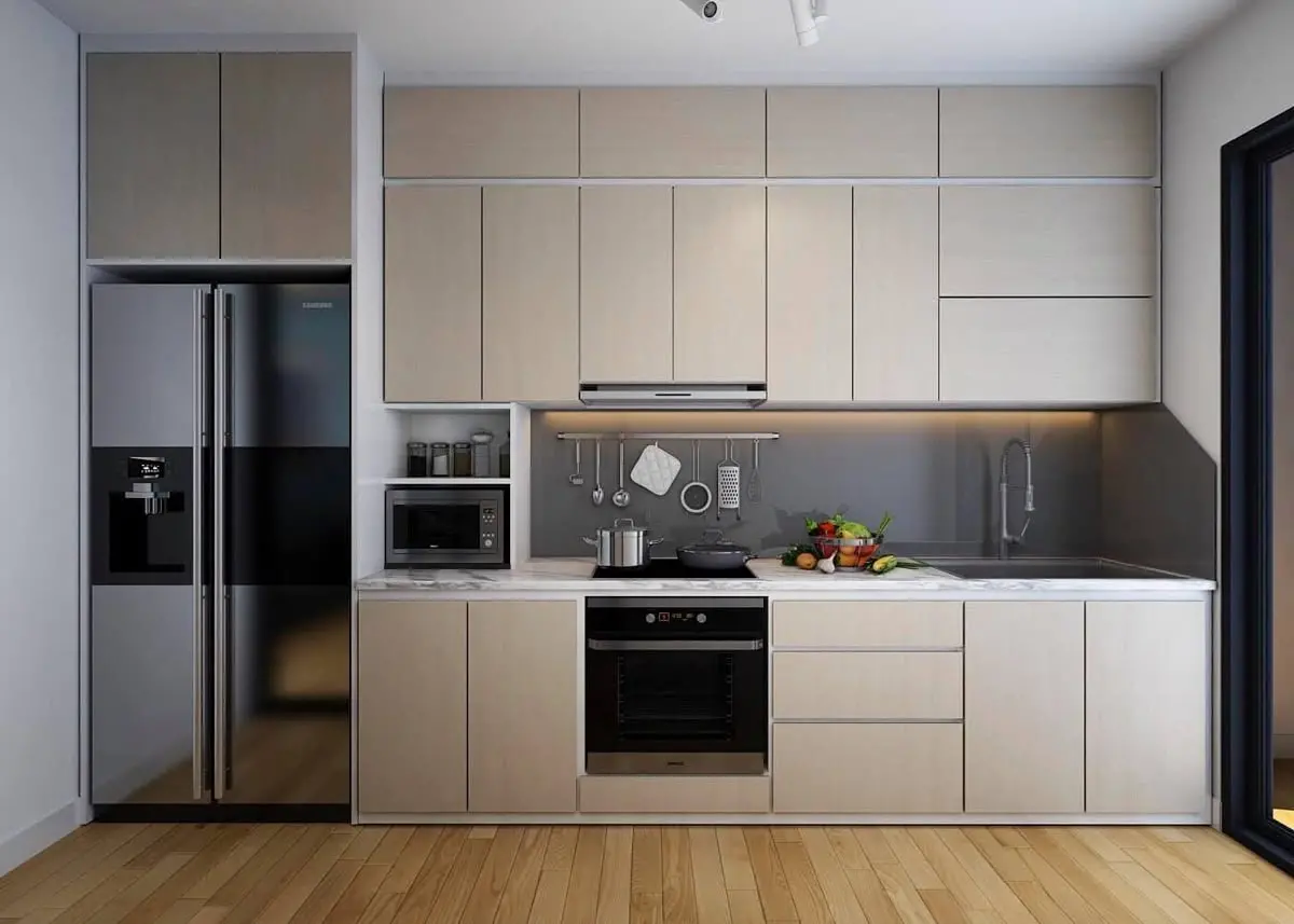 Mẫu thiết kế nội thất phòng bếp phong cách hiện đại 2