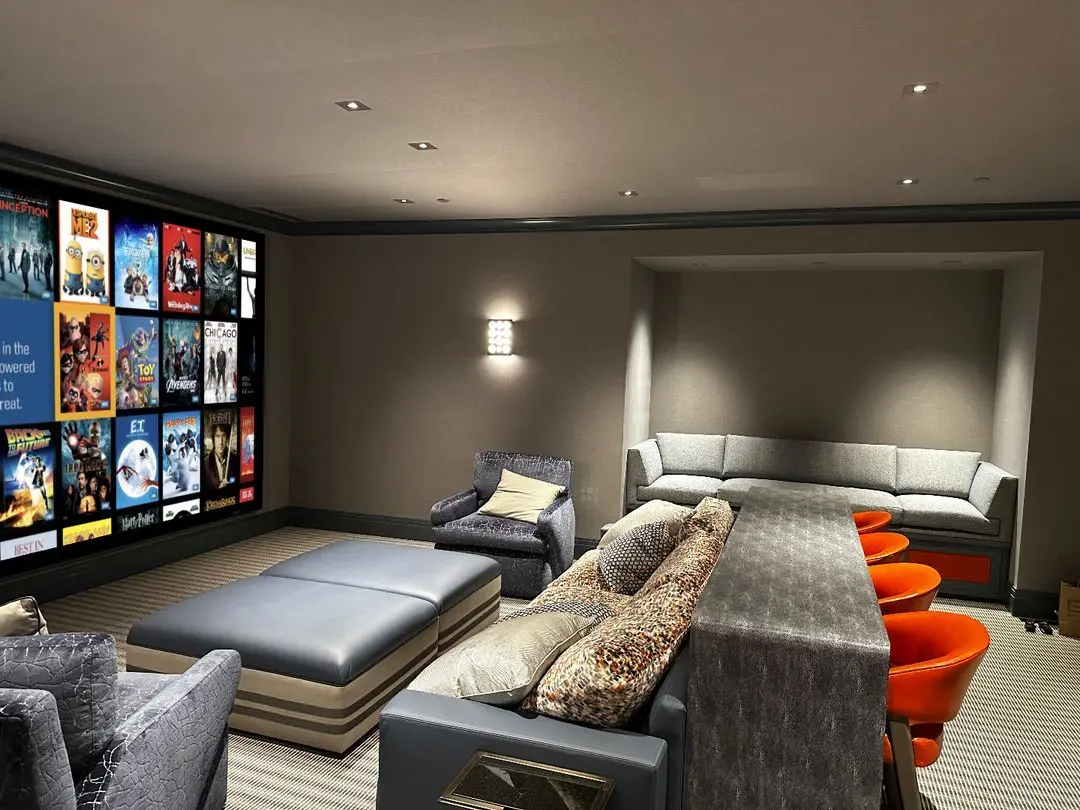 Mẫu thiết kế nội thất phòng giải trí biệt thự