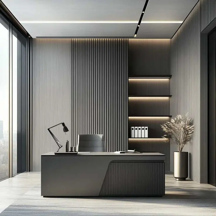 Mẫu thiết kế nội thất phòng giám đốc phong cách Luxury