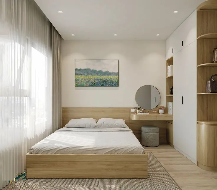 Mẫu thiết kế nội thất phòng ngủ 9m2