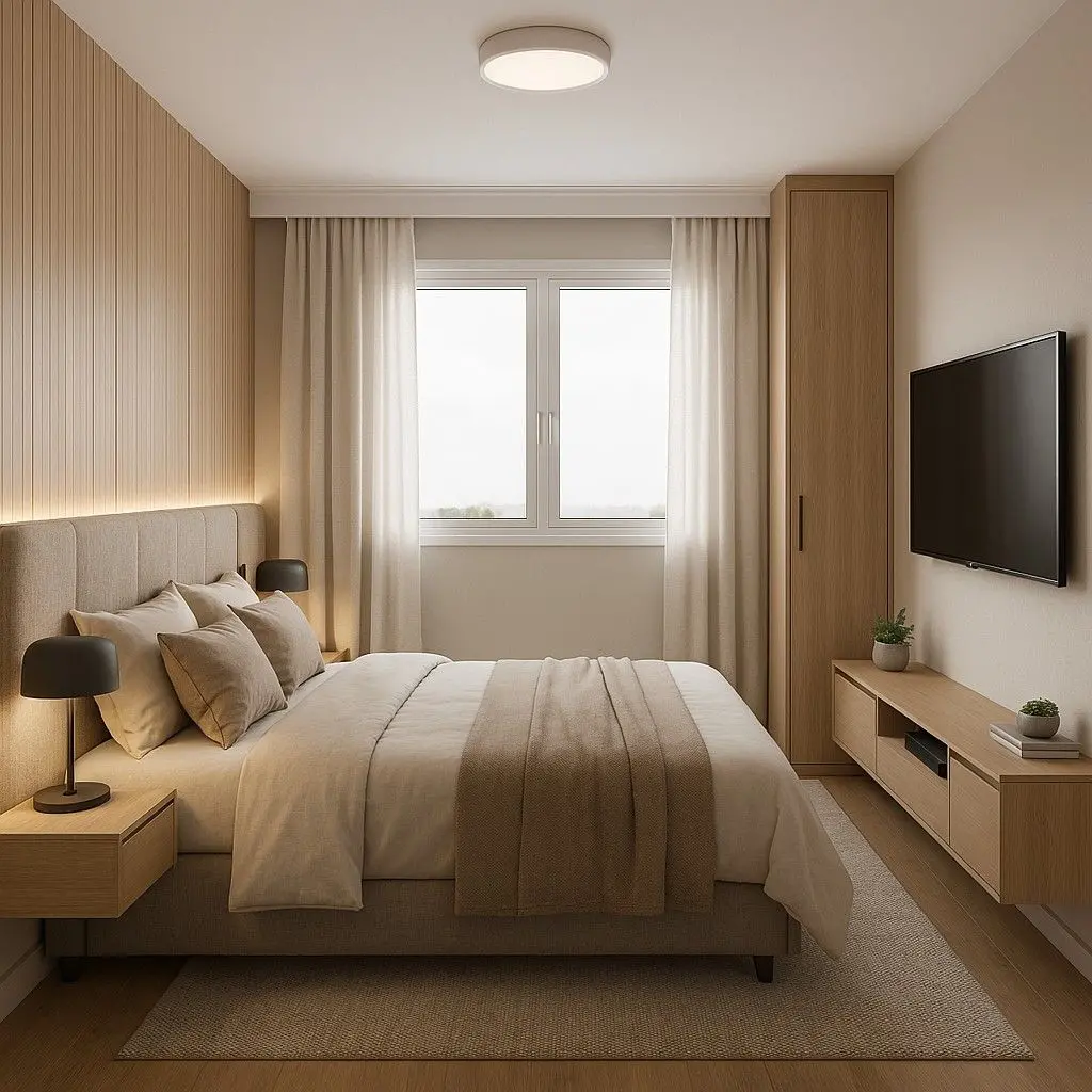 mẫu thiết kế nội thất phòng ngủ căn hộ chung cư