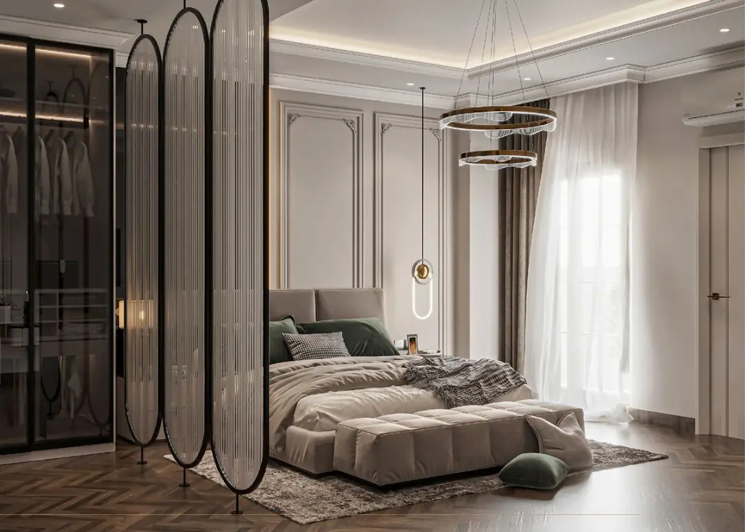 Mẫu thiết kế nội thất phòng ngủ cho vợ chồng trẻ 2