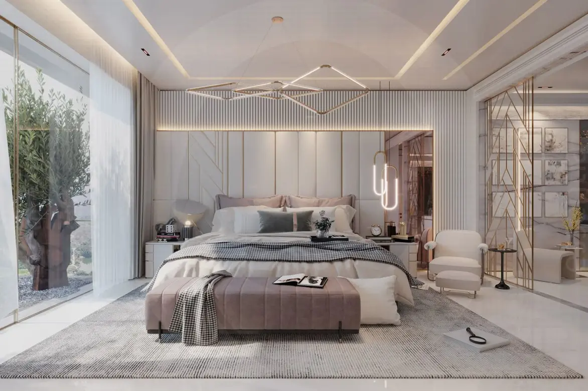Mẫu thiết kế nội thất phòng ngủ Master