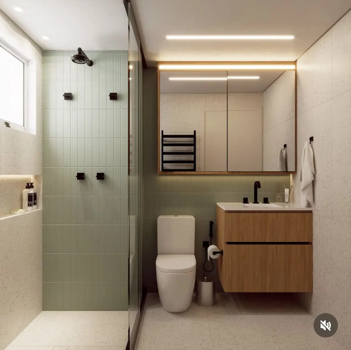 mẫu thiết kế nội thất phòng tắm căn hộ chung cư