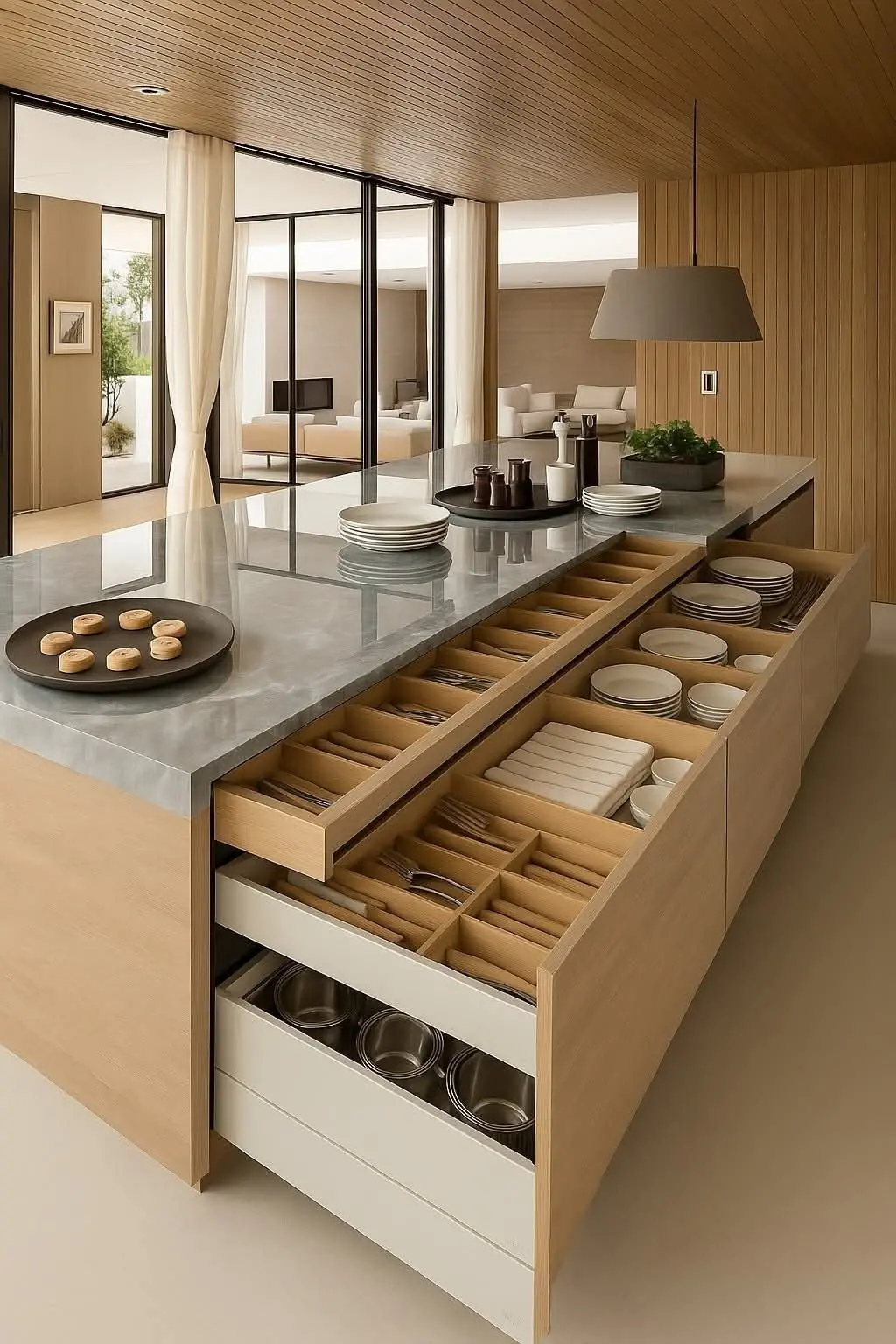 Mẫu thiết kế tủ bếp thông minh