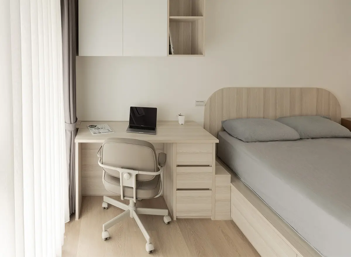 Thiết kế nội thất phòng ngủ tối giản