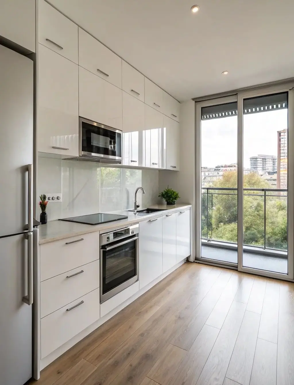 Thiết kế nhà bếp chữ I tối ưu công năng và tiết kiệm diện tích