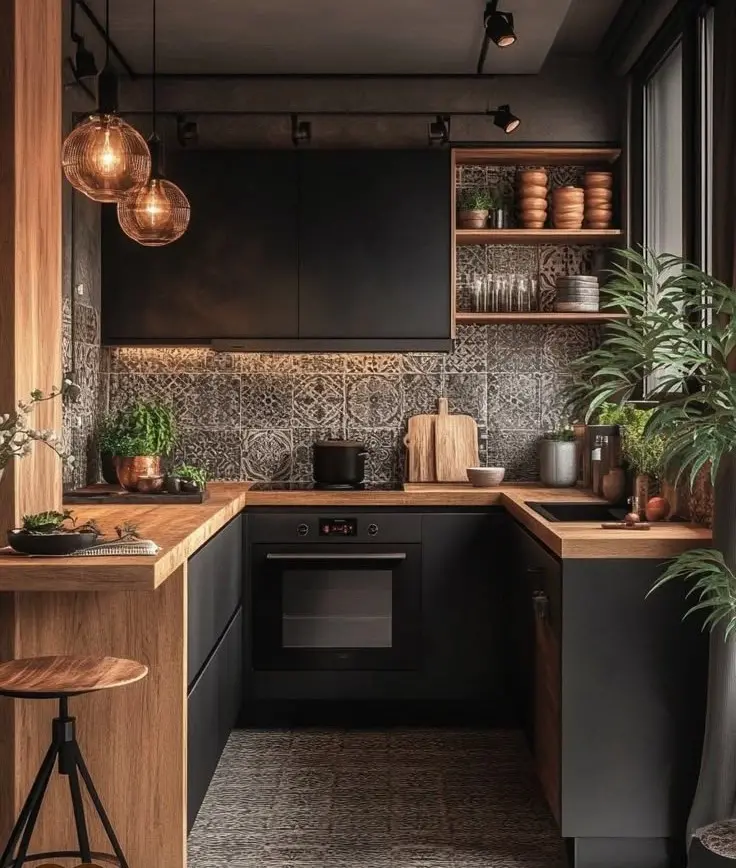 Thiết kế nội thất phòng bếp phong cách Công nghiệp (Industrial)