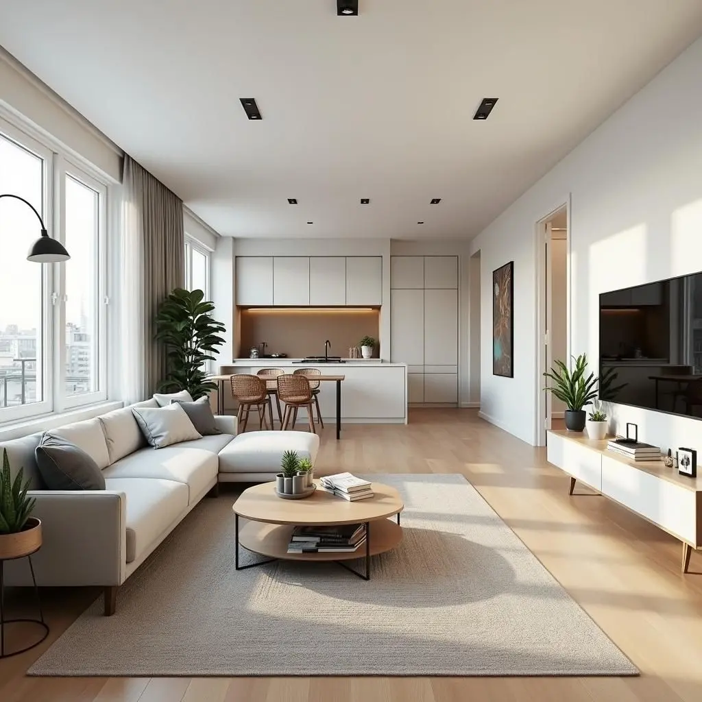 Thiết kế nội thất phòng khách phong cách Scandinavian