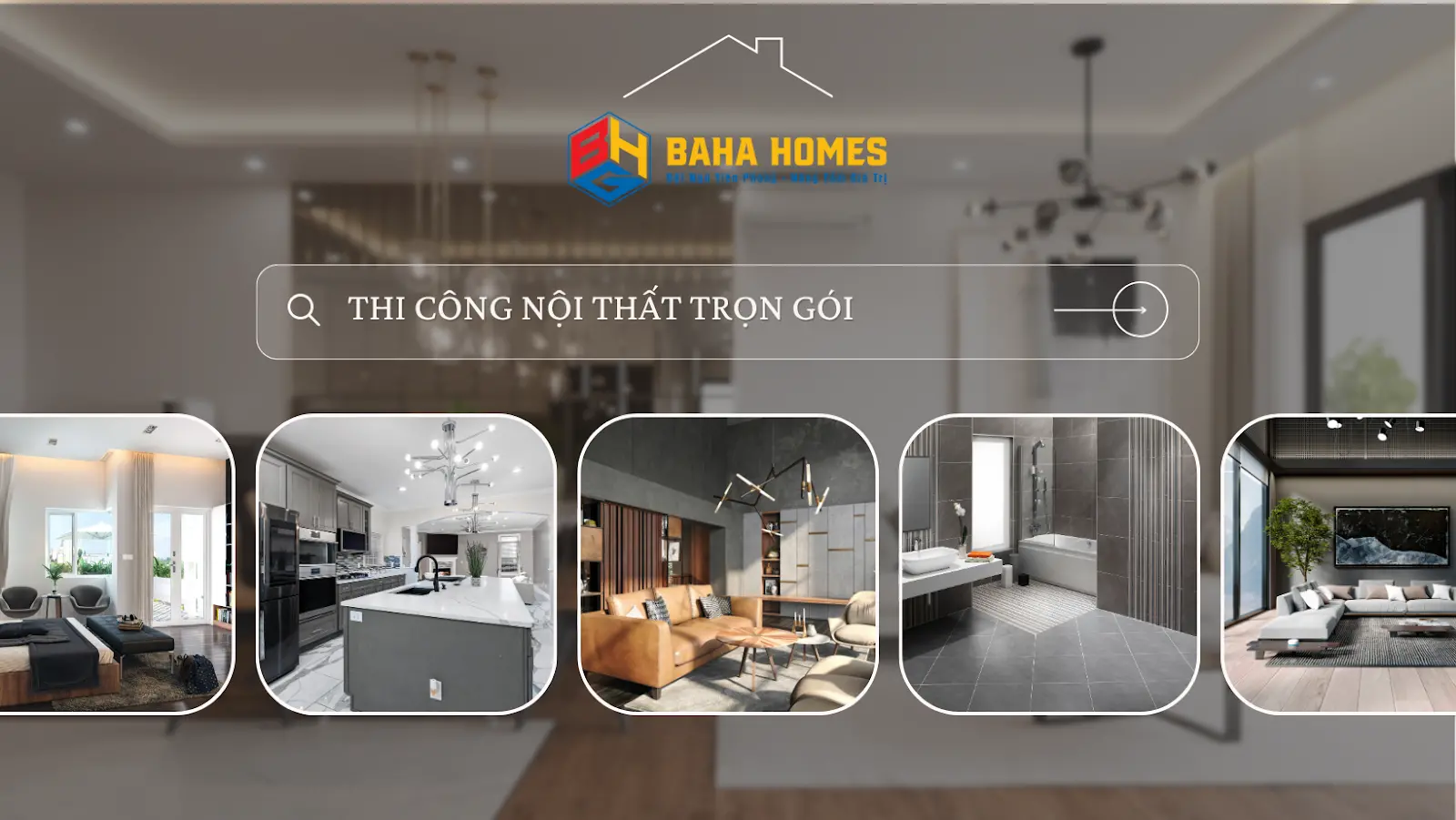 Thi công nội thất đẹp trọn gói tại Baha Homes