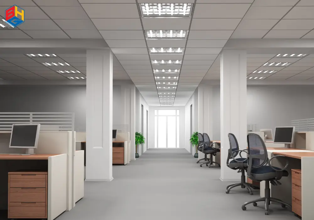 Không gian làm việc sáng tạo sau khi thi công nội thất