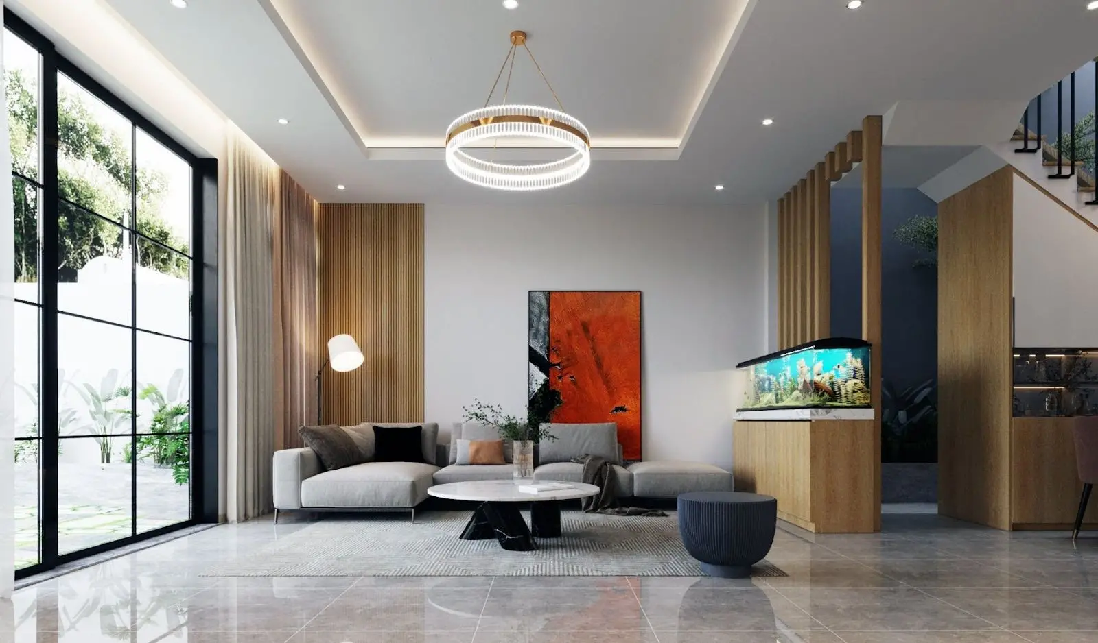 Thiết kế nội thất nhà anh Hiếu