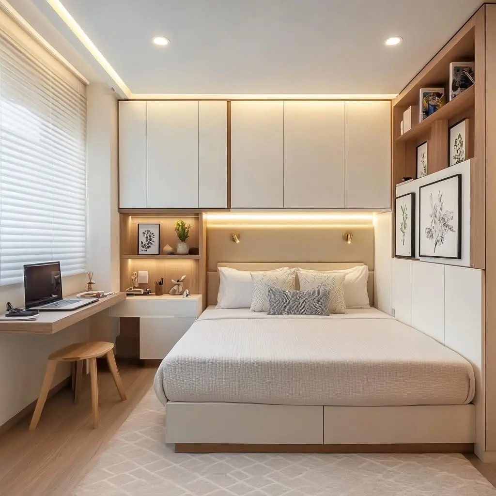 Thiết kế nội thất phòng ngủ nhỏ 8m2