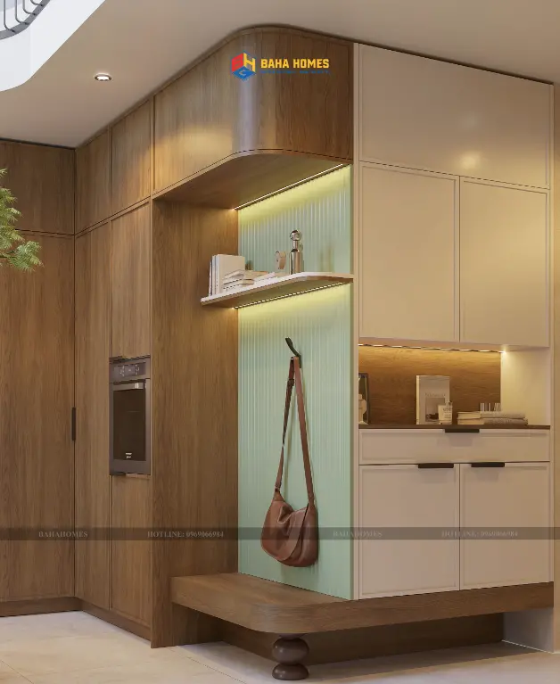 Hệ tủ kịch trần trong phòng bếp, tối ưu không gian lưu trữ