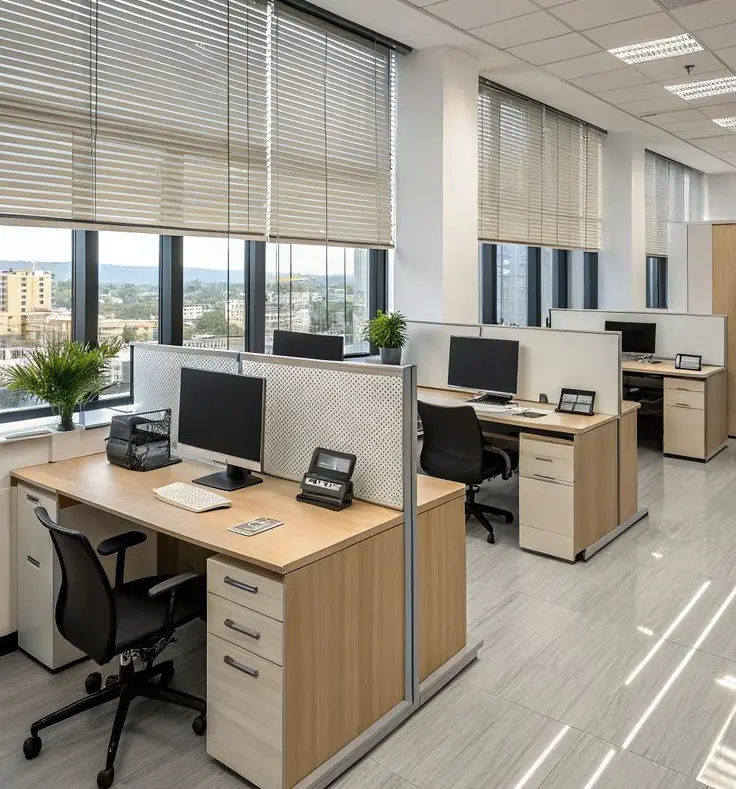 Thi công văn phòng phong cách tối giản