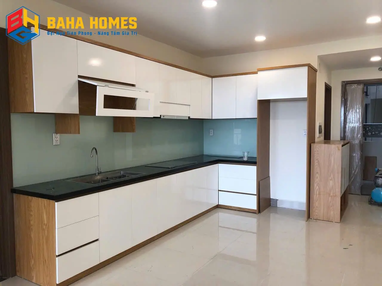 Dự án theo yêu cầu - Thi công giường ngủ & tủ bếp & tủ rượu_Vinhomes Q9