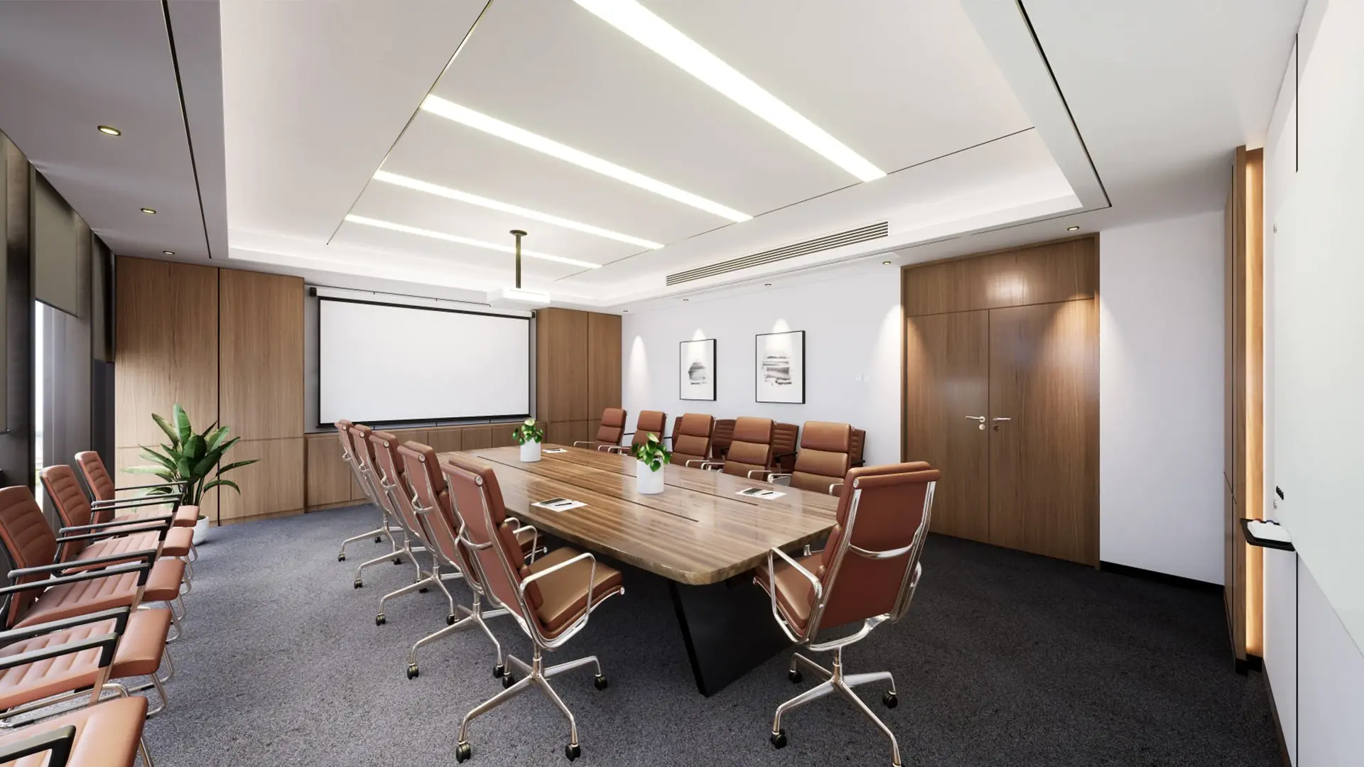 Mẫu thiết kế nội thất phòng họp hiện đại
